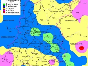 По данным ФГБУ «Верхне-Волжское УГМС», 27.08.2023 на территории области установился 2,3, местами 1 и 4 класс пожароопасности лесов и торфяников.