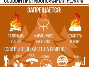На территории округа с 20 апреля действует особый противопожарный режим, который предусматривает ряд запретов.